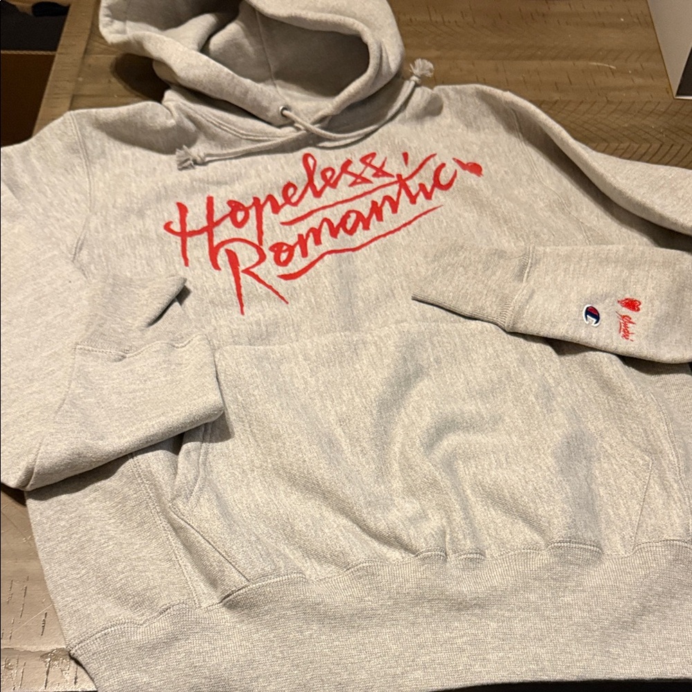 Emotionally Unavailable x Champion hoodie NWOT size small